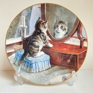 Victorian Cat Capers plate Who’s the Fairest of Them All 1992 Frank Paton Ltd Ed